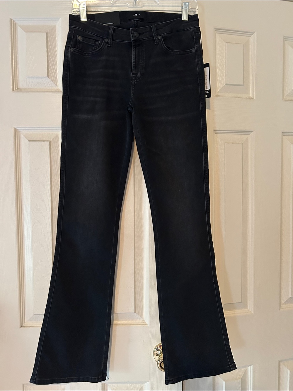 7 For All Mankind Black Bootcut Jeans